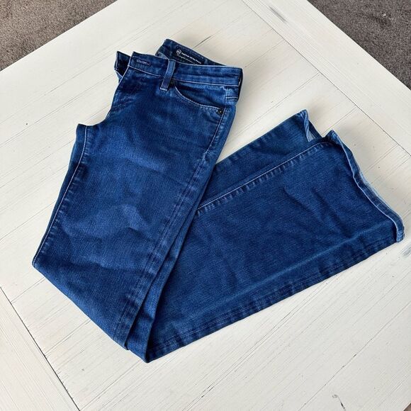 Adriano Goldschmied Women The Club Flared Blue Denim Jeans Size 27R - Picture 2 of 12